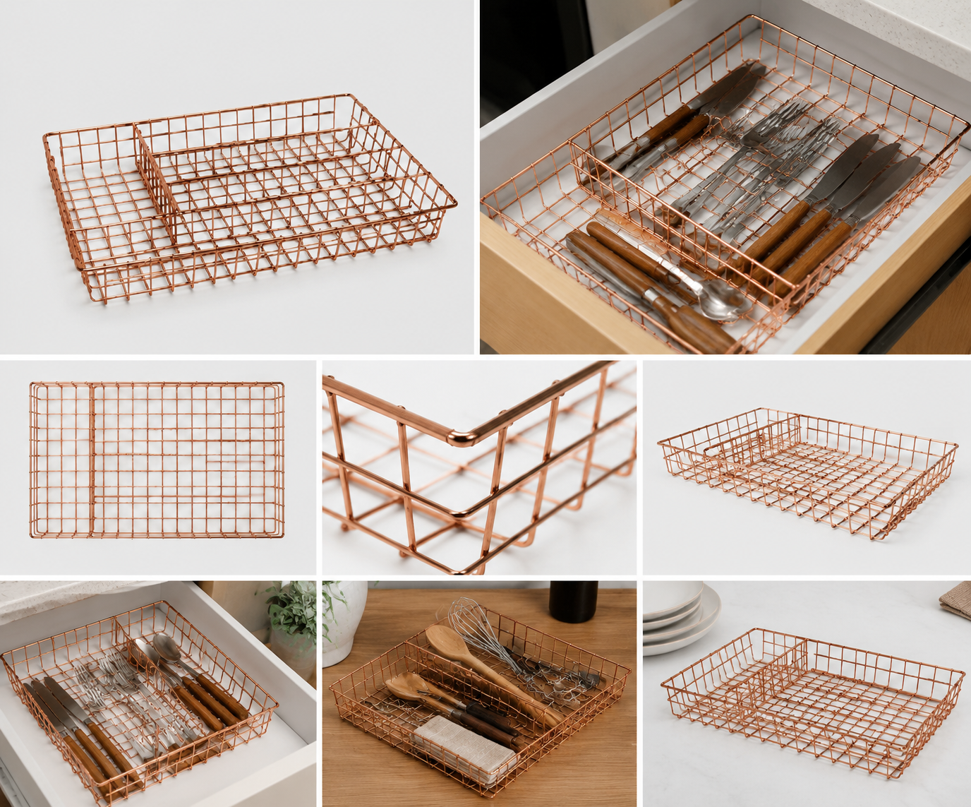 Cutlery Divider - Copper